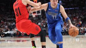 Luka Doncic contra los Portland Blazers