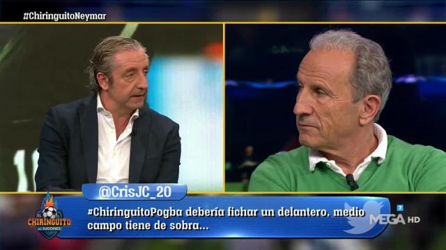 Josep Pedrerol, en El Chiringuito. Foto: Twitter (@elchiringuitotv)