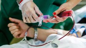 Donación de sangre en un hospital. Foto: EFE