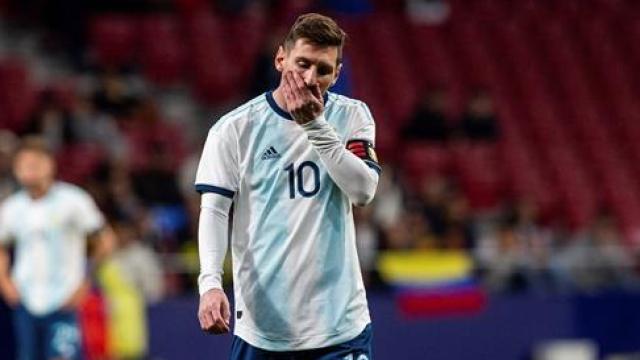 Messi en el amistoso contra Venezuela