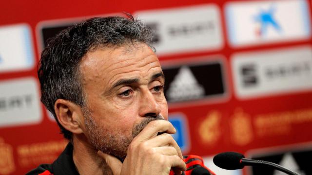 Luis Enrique durante la rueda de prensa previa al partido ante Noruega.