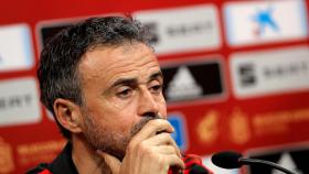 Luis Enrique durante la rueda de prensa previa al partido ante Noruega.