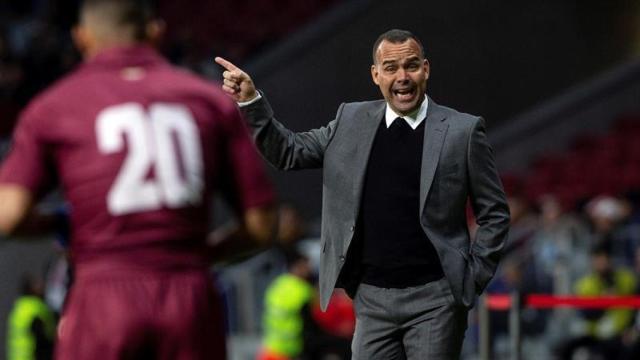 Rafael Dudamel, entrenador de Venezuela, durante el partido contra Argentina