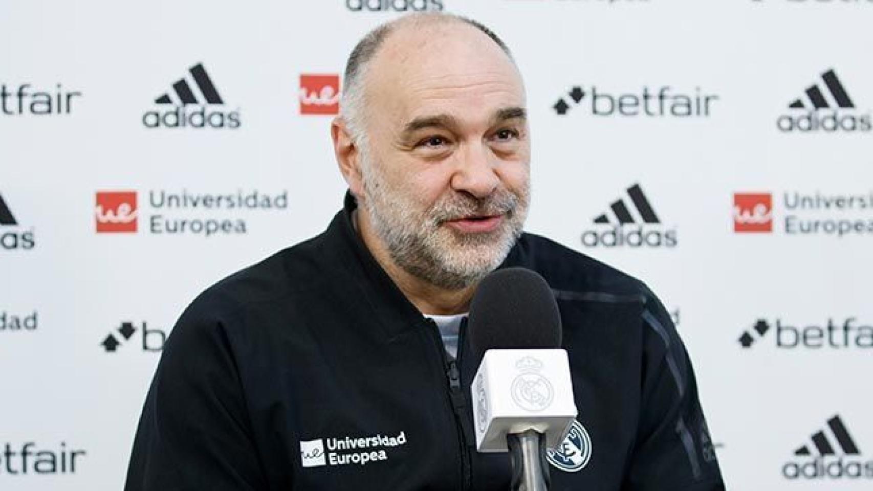 Pablo Laso en rueda de prensa previa al Clásico contra el Barcelona Lassa