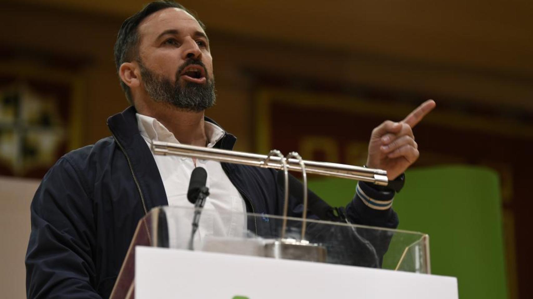 Santiago Abascal, en un acto celebrado en el Paraninfo de la UCLM de Ciudad Real.