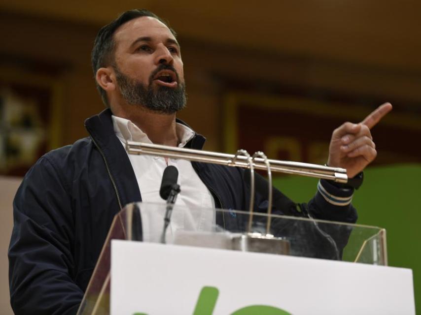 Santiago Abascal, en un acto celebrado en el Paraninfo de la UCLM de Ciudad Real.