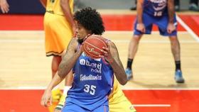 Lucas Nogueira, durante un partido con el Estudiantes. Foto: estudiantes