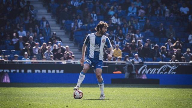 Granero, durante un partido con el Espanyol. Foto: Twitter (@eGranero11)