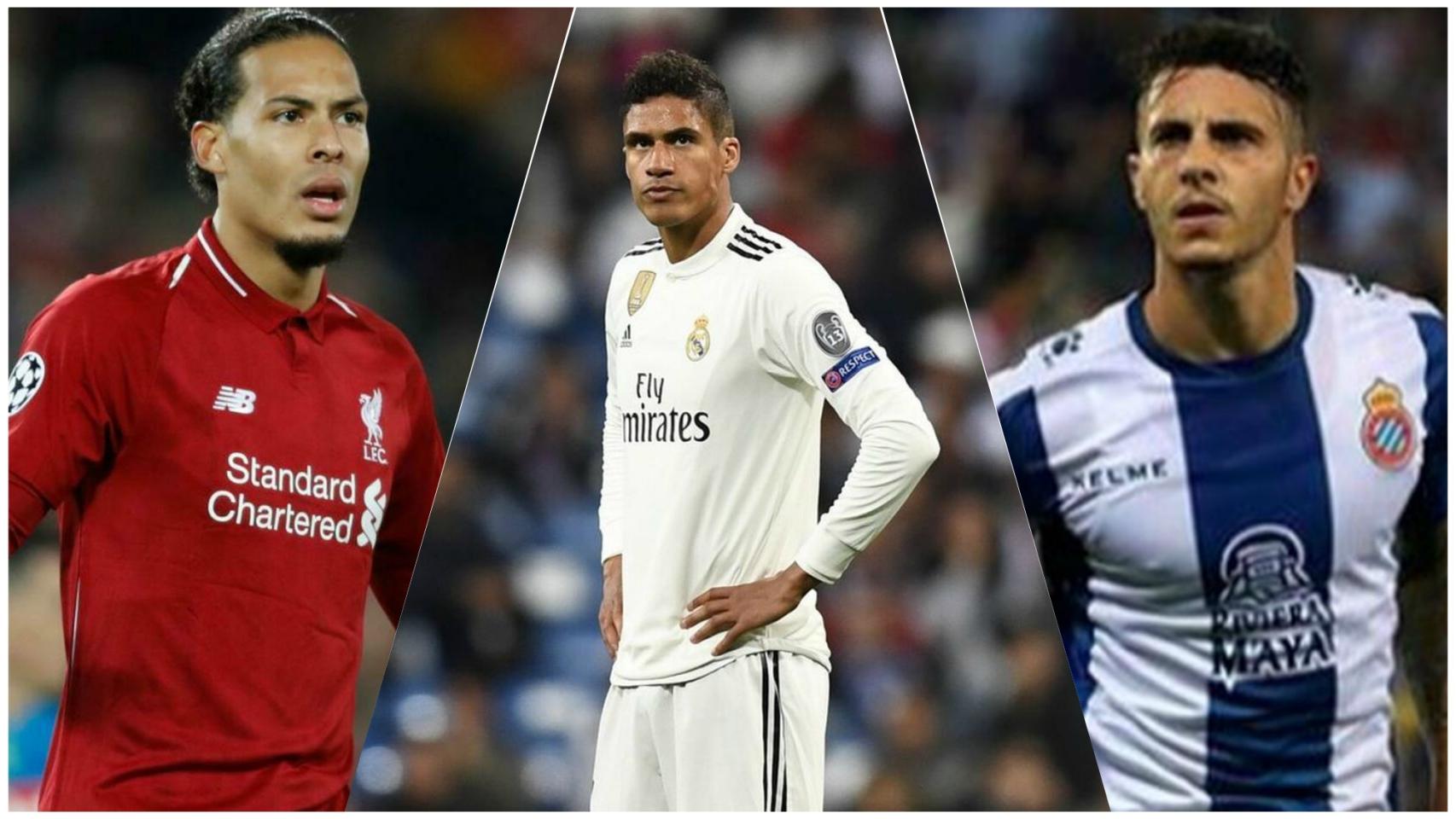 Van Dijk, Varane y Mario Hermoso