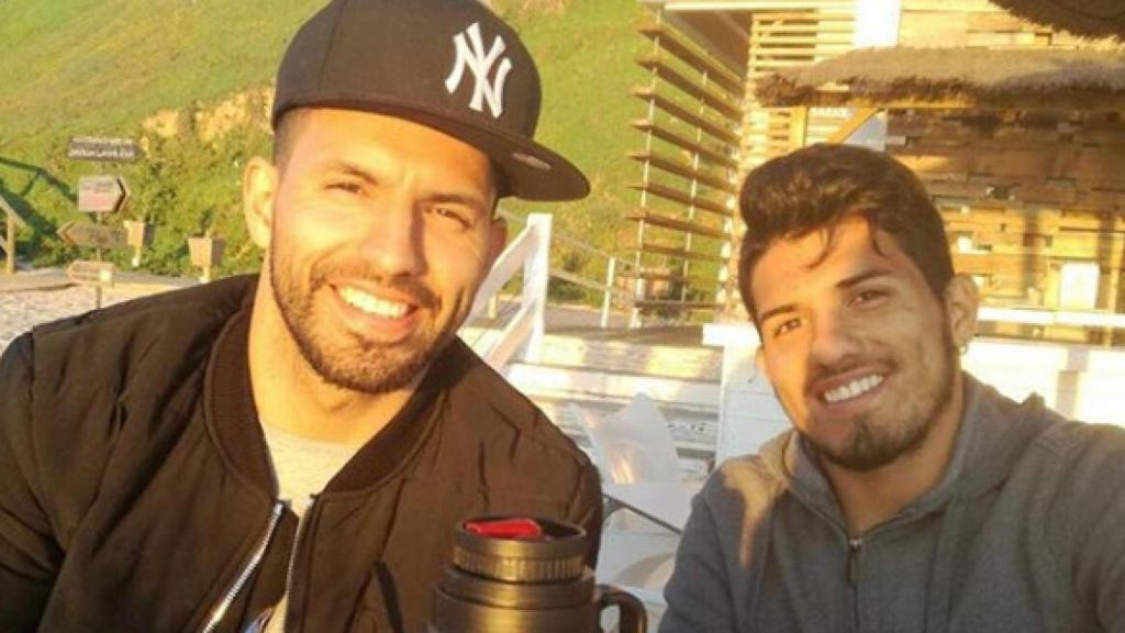 El 'Kun' Agüero y su hermano, Gastón. Foto: Instagram. (@10aguerosergiokun)