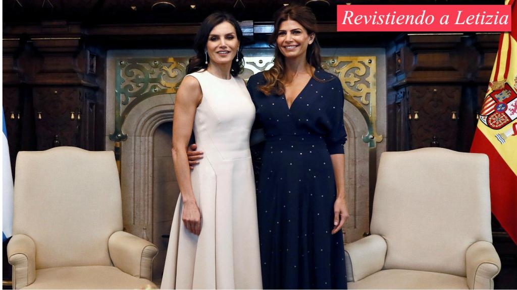 La reina Letizia y Juliana Awada en su duelo estilístico en Buenos Aires.