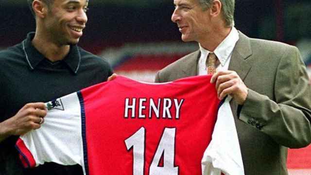 Thierry Henry en su presentación con el Arsenal. Foto: Instagram. (@thierryhenry)