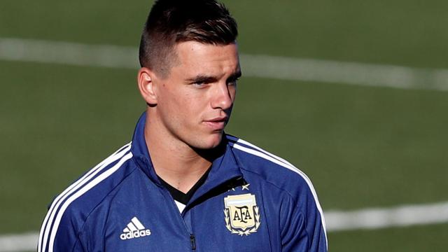 Lo Celso, durante un entrenamiento de Argentina