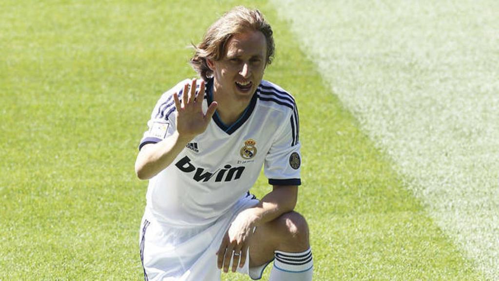 Presentación de Luka Modric como jugador del Real Madrid