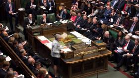 May, en el Parlamento británico