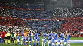 Partido entre el Sporting y el Oviedo. Foto: Twitter. (@RealOviedo)