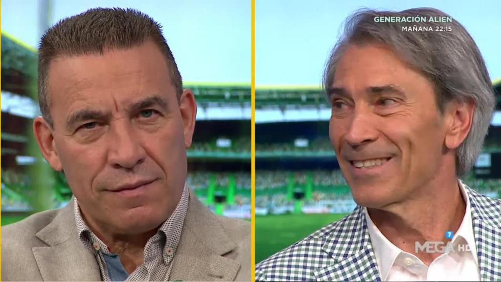 Paco Buyo y Lobo Carrasco. Foto: Twitter (@elchiringuitotv)