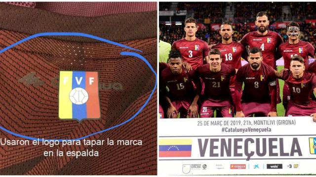 La chapuza de las camisetas de Venezuela: usó unas falsas contra Cataluña