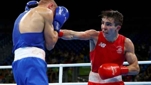 Combate de boxeo durante los Juegos Olímpicos de Río de Janeiro