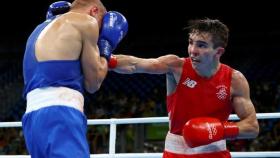 Combate de boxeo durante los Juegos Olímpicos de Río de Janeiro