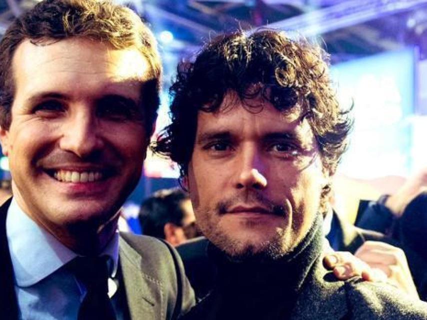 Pablo Casado junto a Miguel Abellán en la Convención Nacional del PP