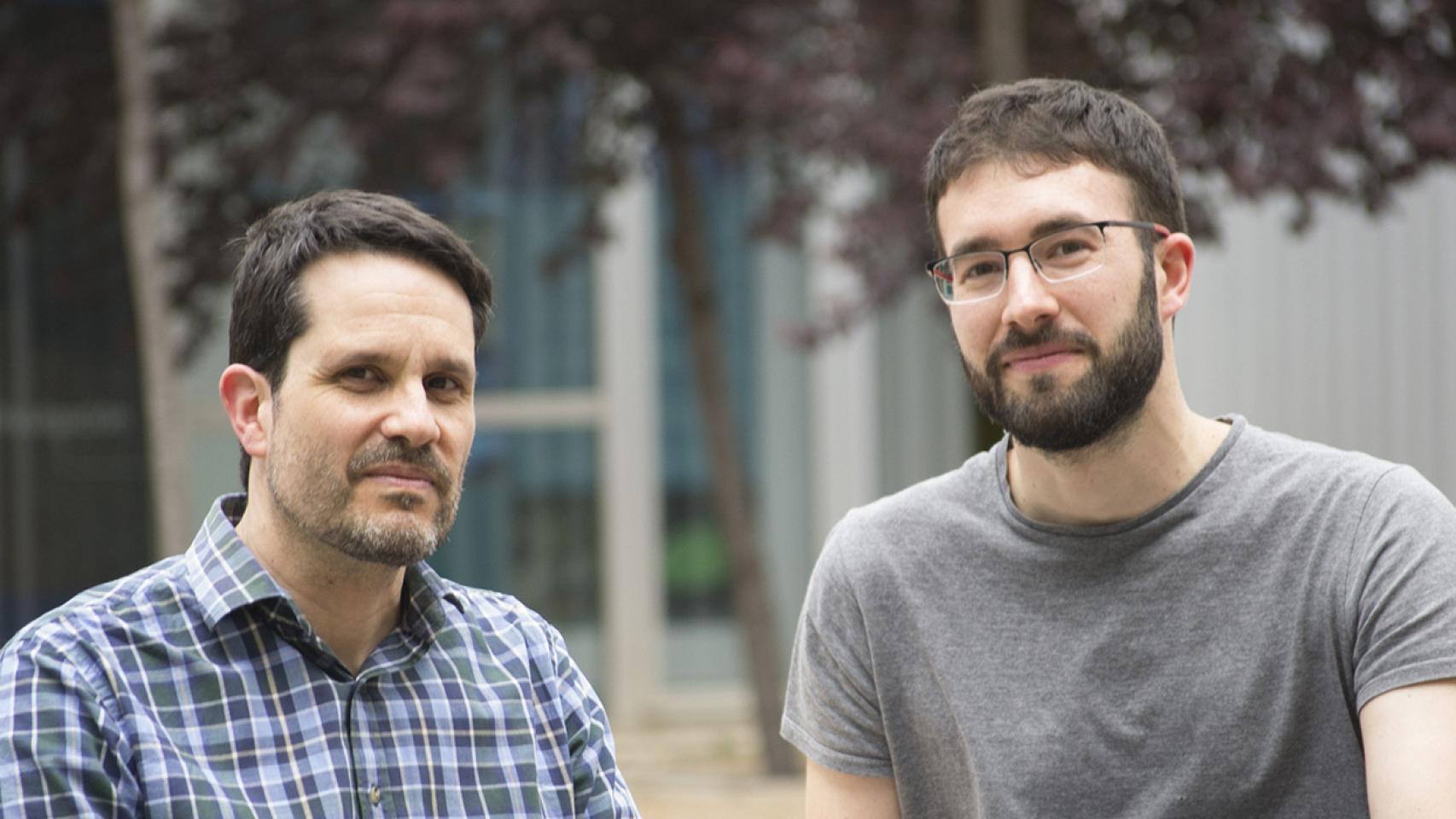 Los investigadores Manuel González Bedia y Miguel Aguilera de la Universidad de Zaragoza.