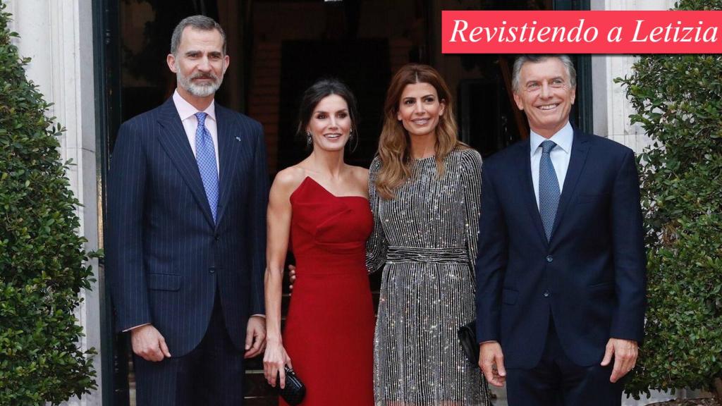 El rey Felipe y la reina Letizia, a su llegada al Río de la Plata.