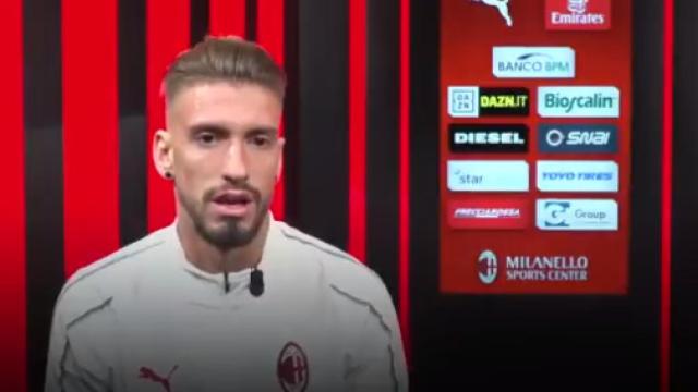 Samu Castillejo, en una entrevista para el Milan