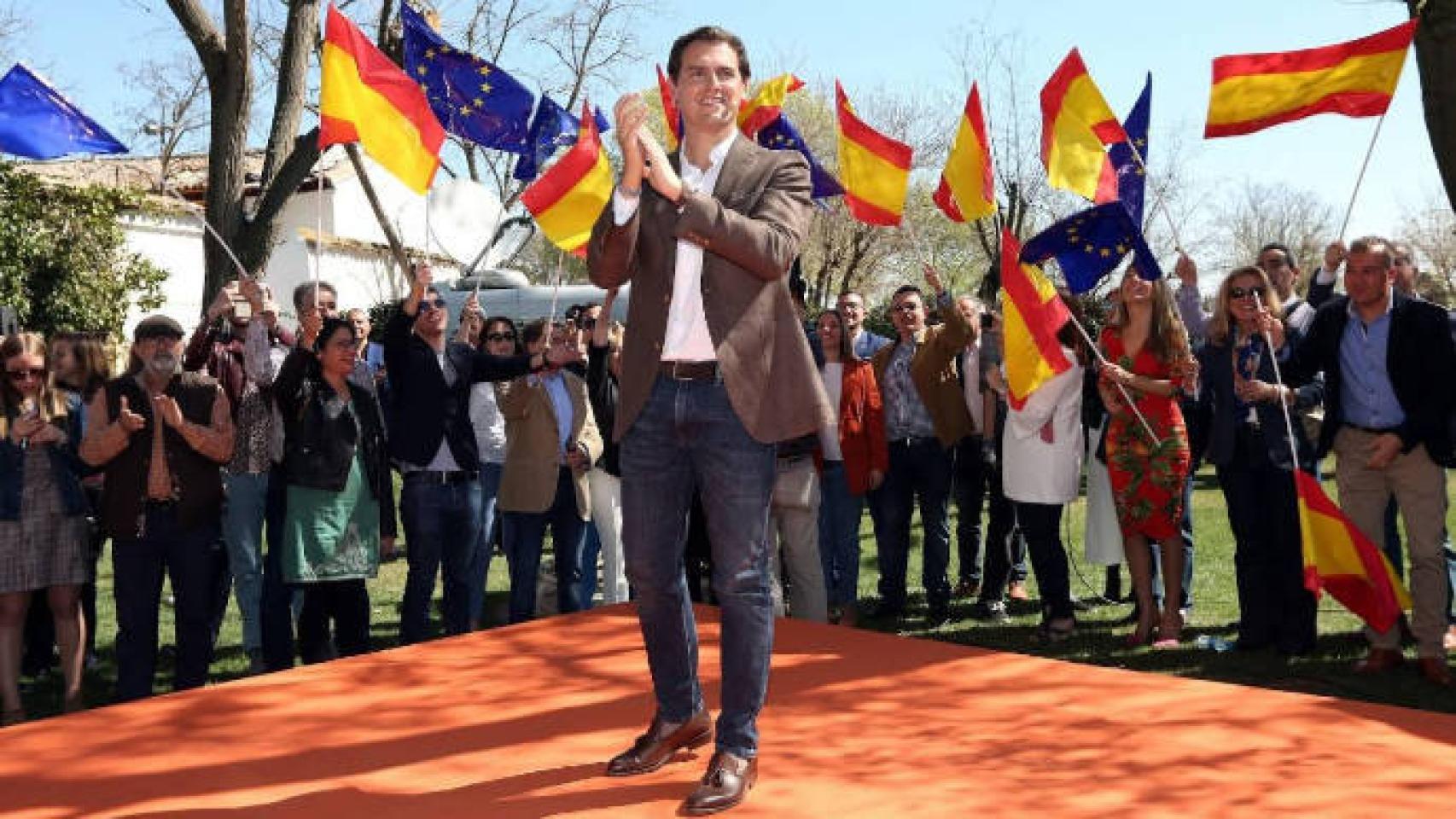 Rivera en un acto de Ciudadanos en Toledo. Foto: Óscar Huertas