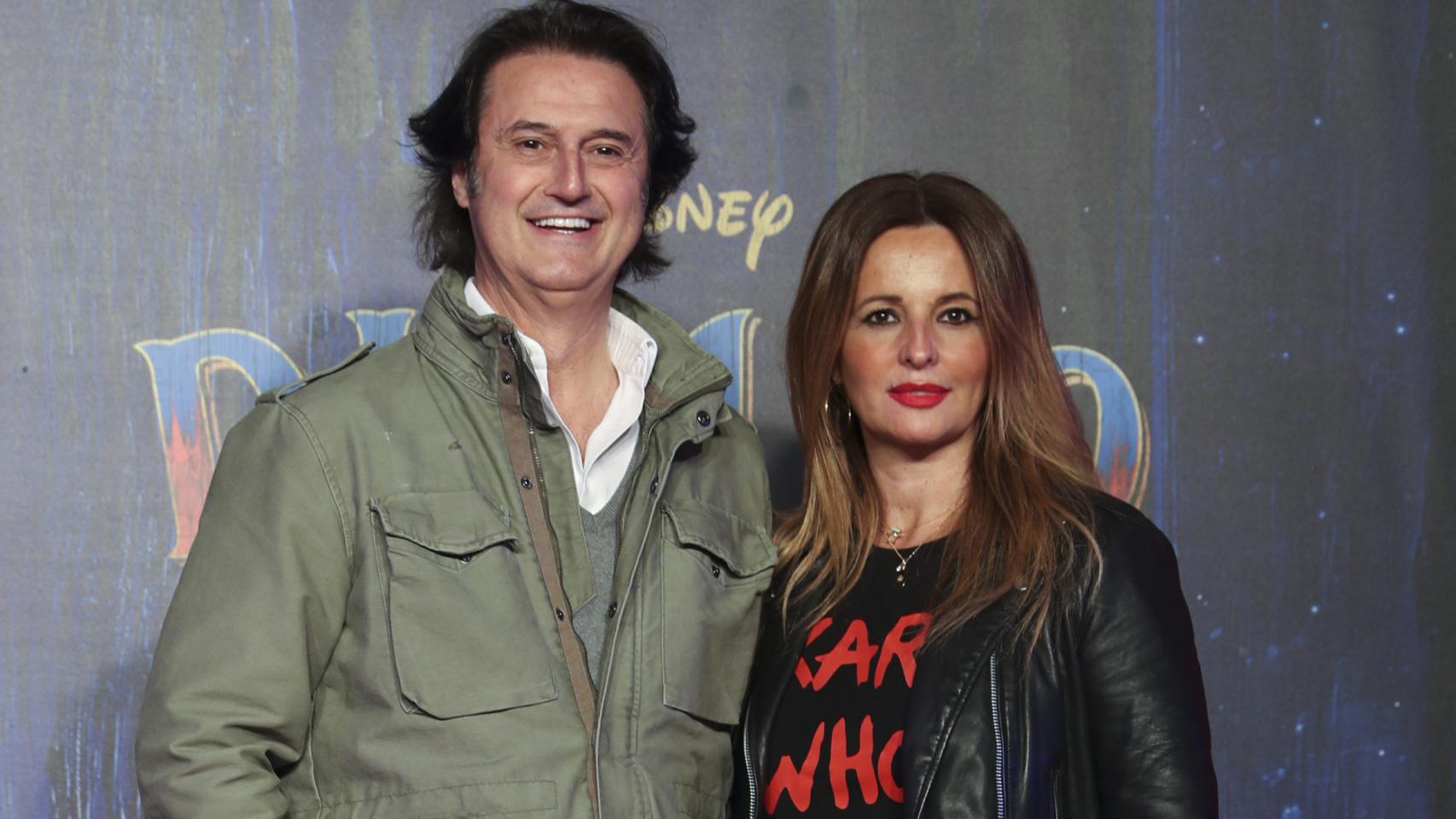 Poty Castillo e Isabel Navarro en el estreno de 'Dumbo'.