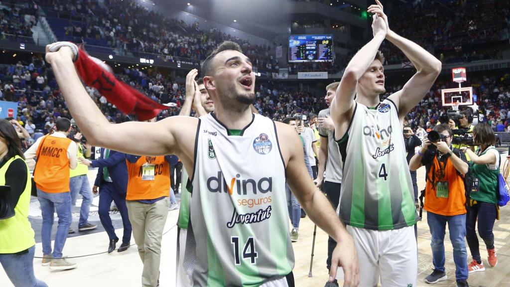 Albert Ventura celebrando el pase a semifinales de la Copa del Rey