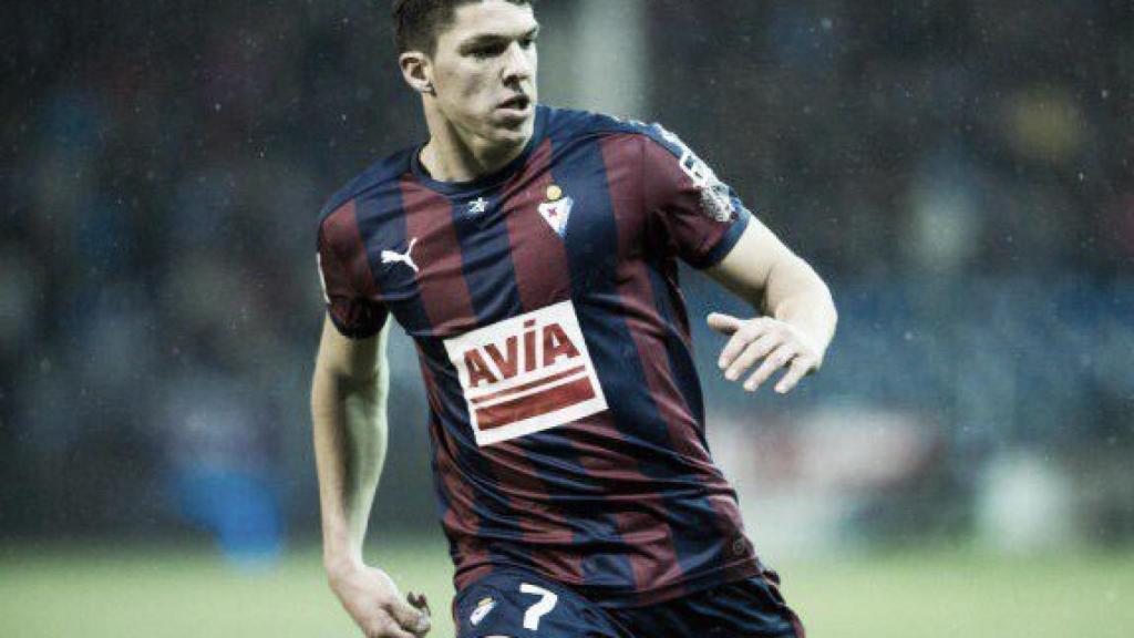 Ander Capa en el Eibar. Foto: Twitter (@AnderCapa)