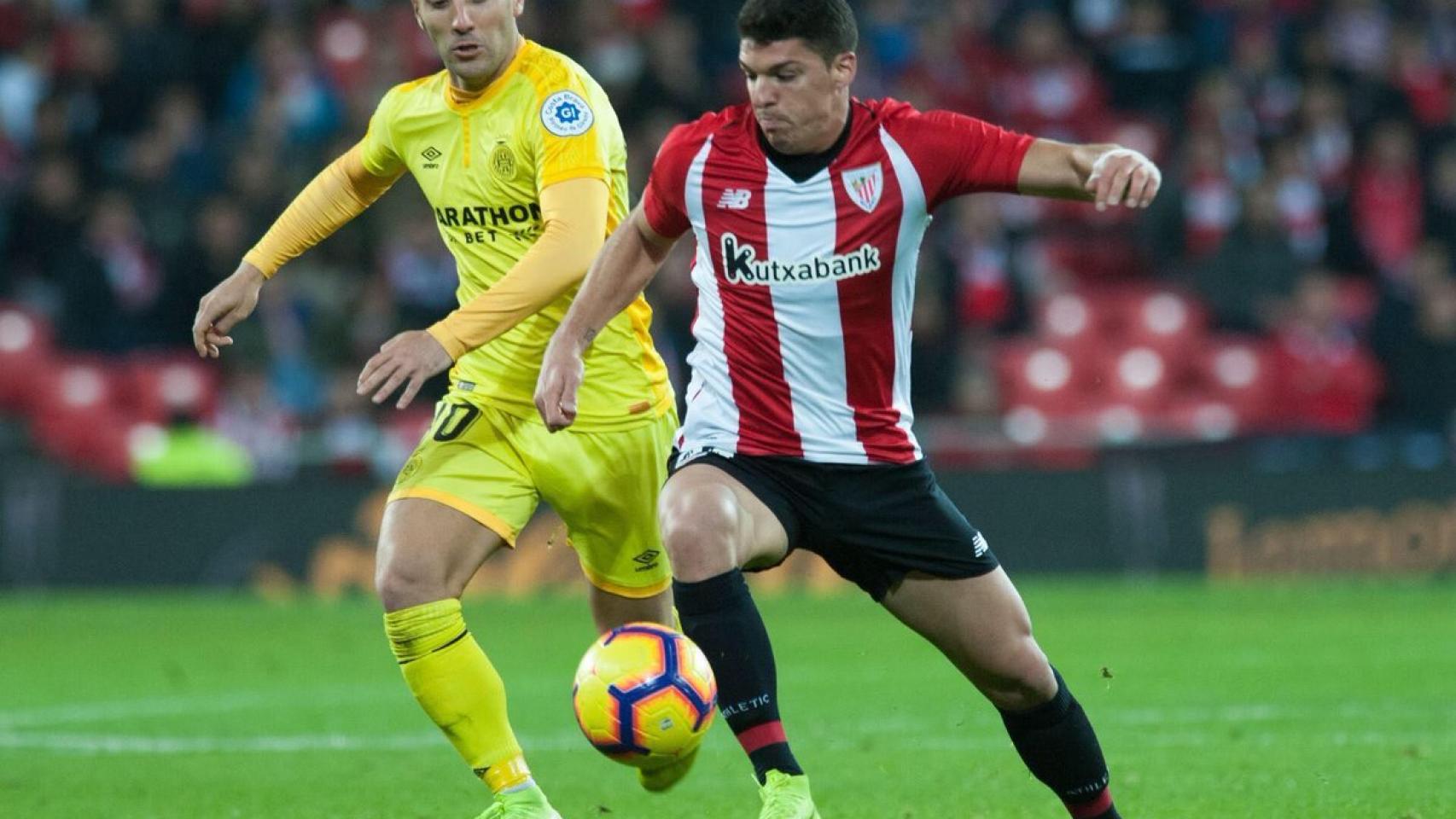 Ander Capa contra el Girona. Foto: Twitter (@AnderCapa)