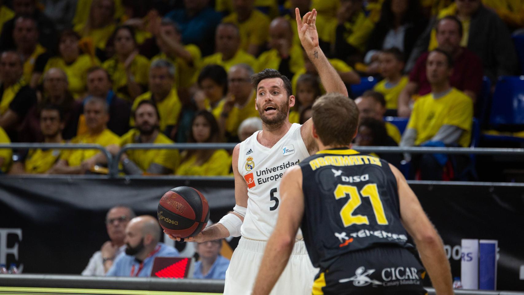 Rudy Fernández, ante el Iberostar Tenerife