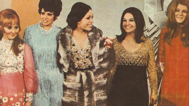 Massiel junto a las cuatro ganadoras de Eurovisión de 1969.