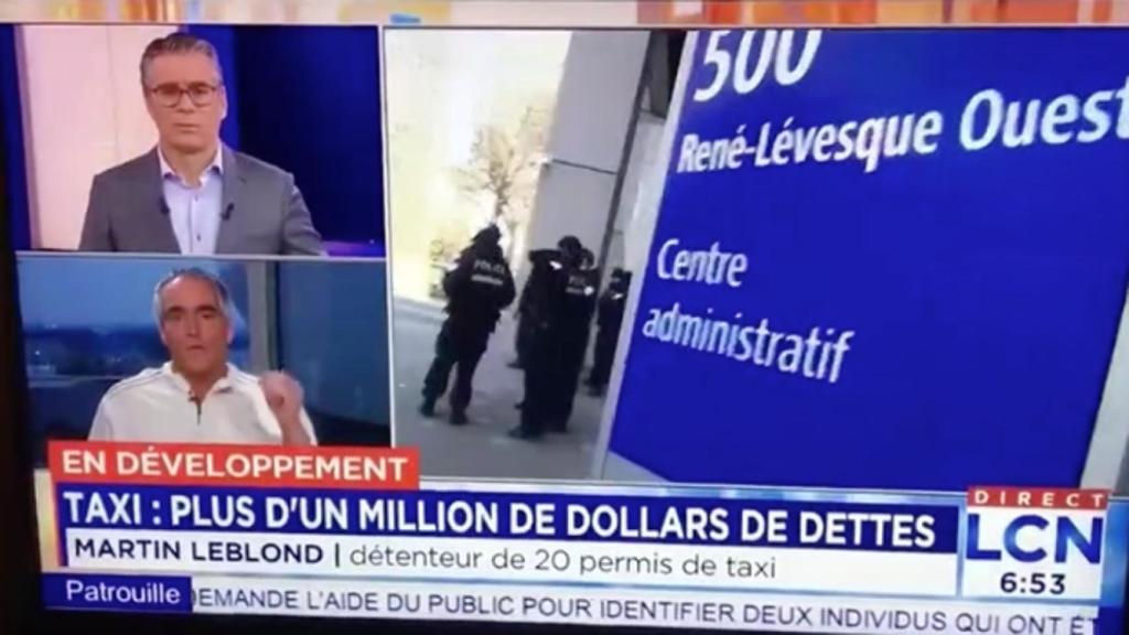 Un taxista se corta las venas en directo en un informativo de Canadá