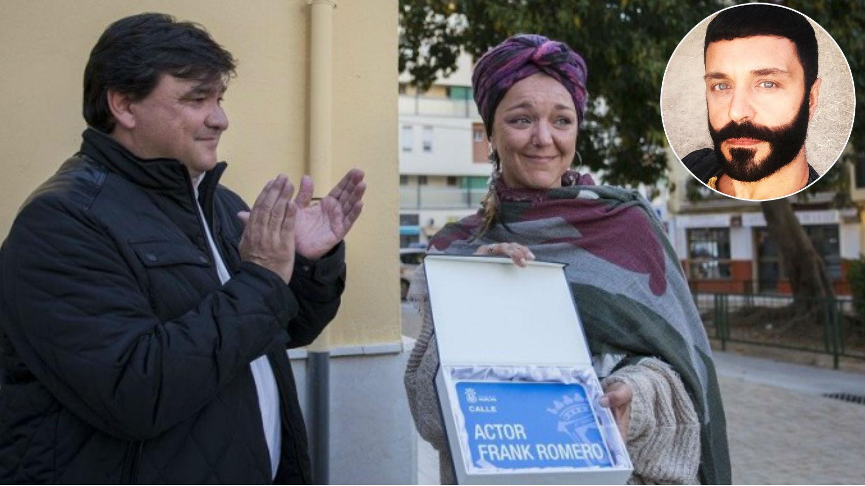 Gabriel Cruz, alcalde de Huelva, Gema Ruiz Romero y Frank Romero en un montaje de Jaleos.