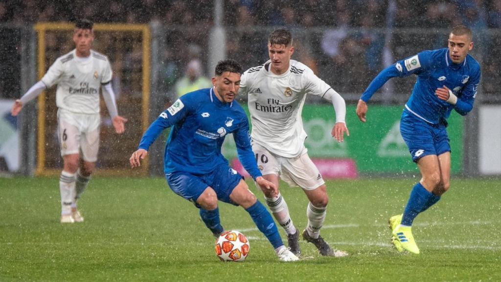 Hoffenheim - Real Madrid Juvenil A de la UEFA Youth League. Foto: Twitter (@achtzehn99_en)