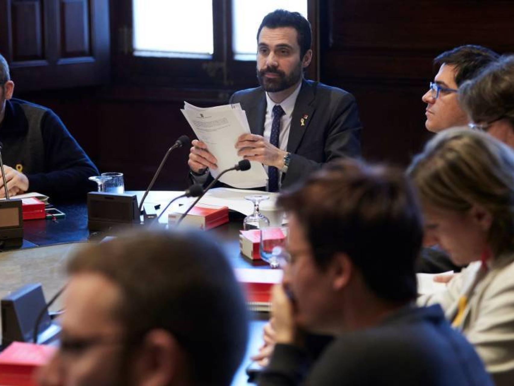 Reunión de la Mesa del Parlament./