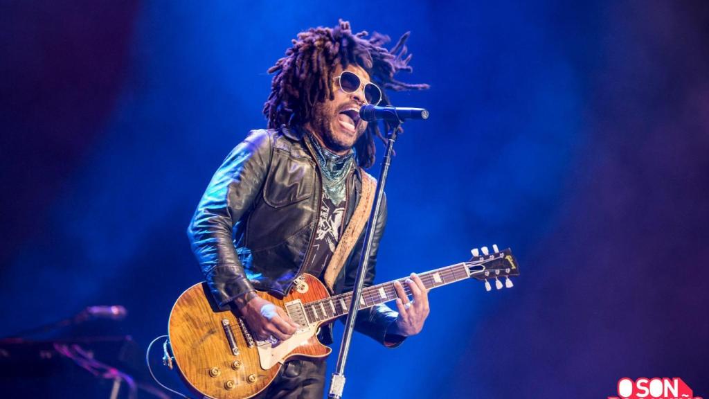 Lenny Kravitz en un concierto de la primera edición del festival O Son do Camñiño