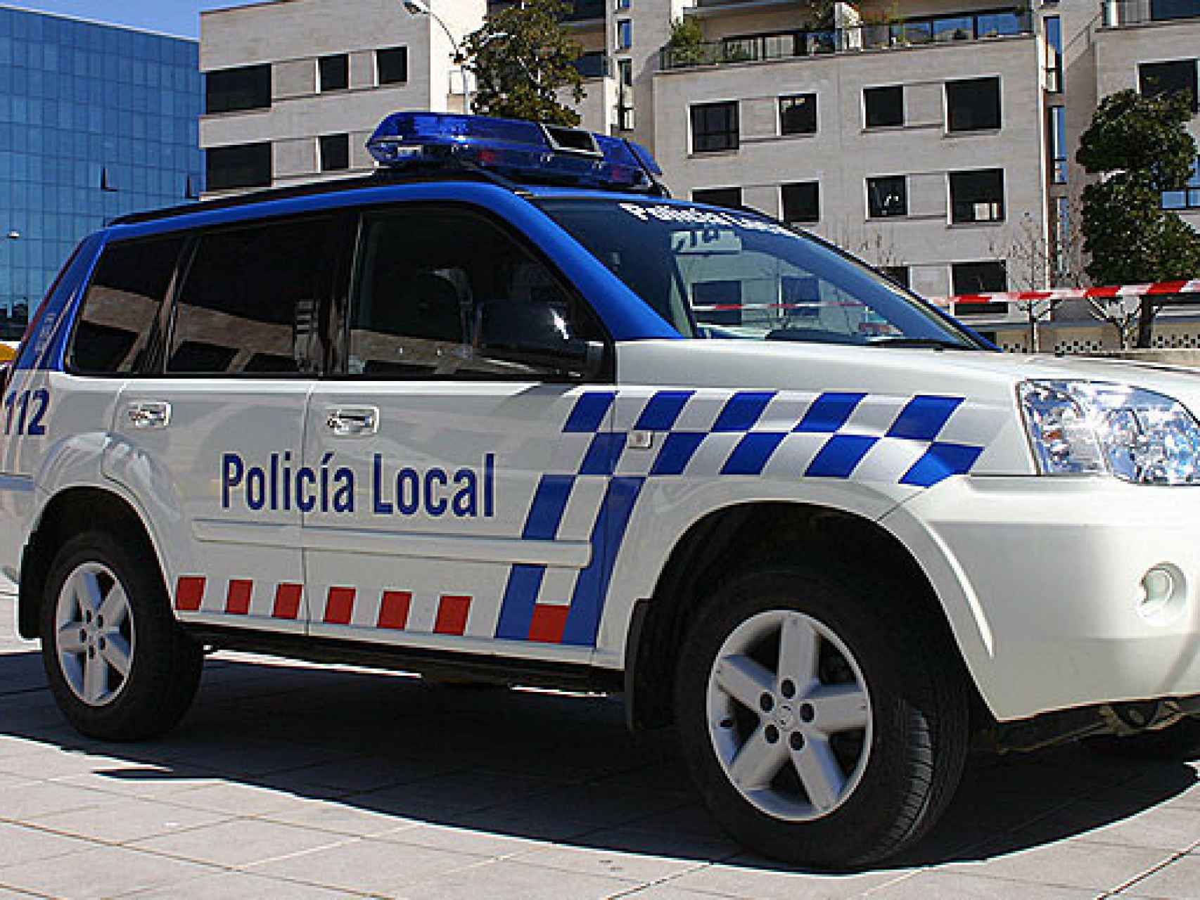Imagen de un vehículo de la Policía Local de Burgos.