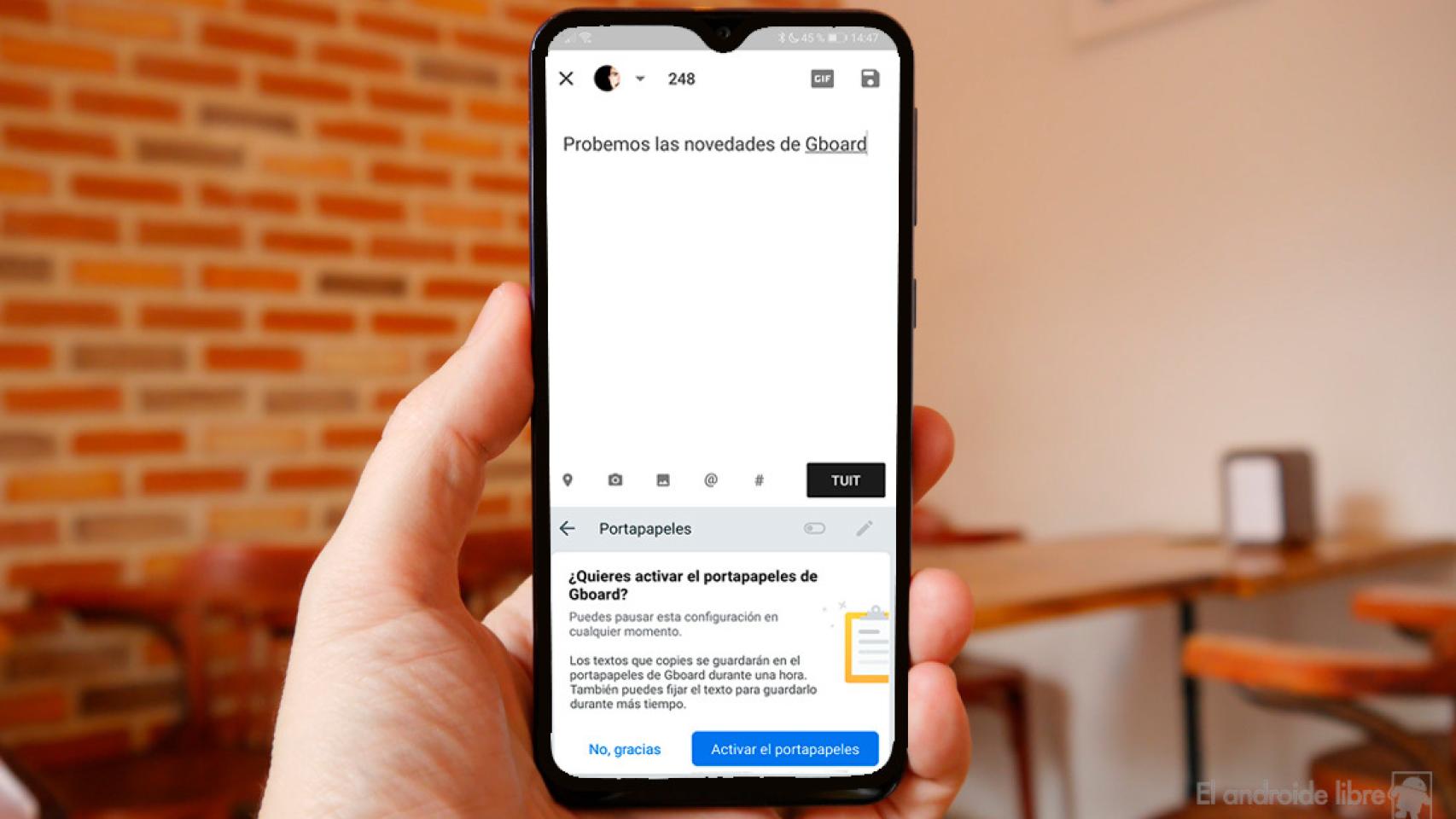El teclado de Google se actualiza con un potente portapapeles