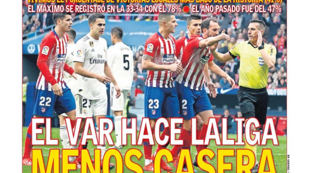 La portada del diario AS (05/04/2019)