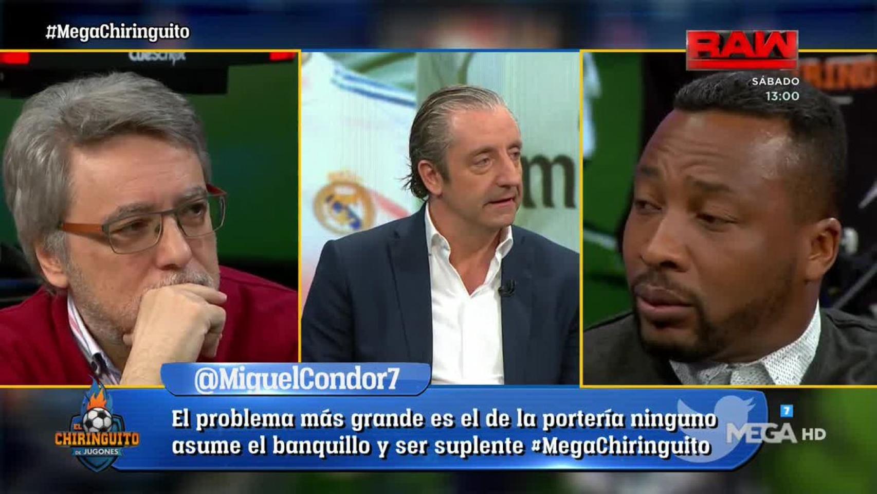 Congo en El Chiringuito. Foto: Twitter (@elchiringuitotv)