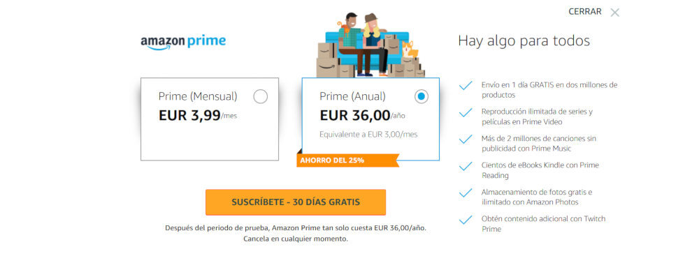 Amazon Prime baja de precio Un cambio repentino provoca la confusion