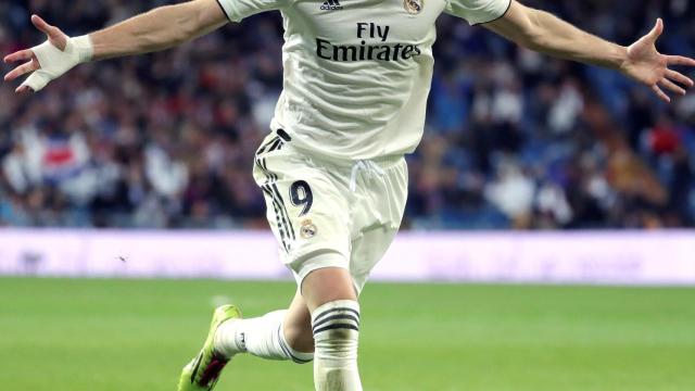 Karim Benzema, autor de un doblete ante el Eibar