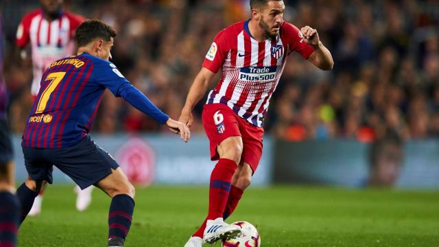Koke, durante un momento del partido