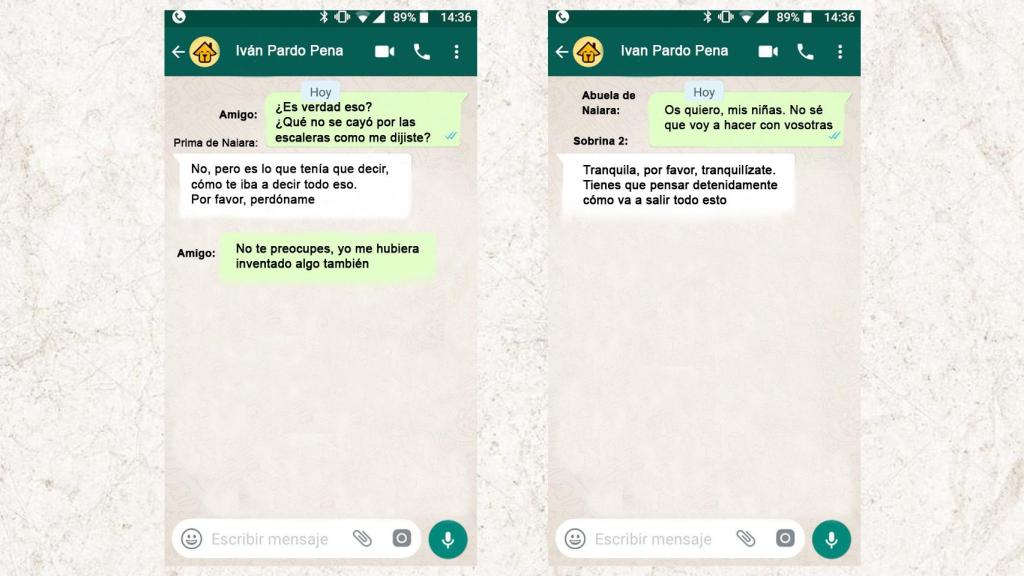 Otra de las conversaciones de whatsapp que revelan el modo en que se la torturó.