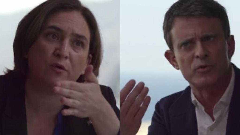 Manuel Valls y Ada Colau, frente a frente en Salvados.