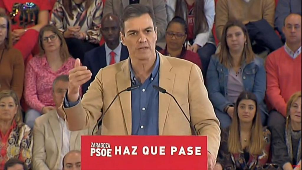 Pedro Sánchez en Zaragoza.